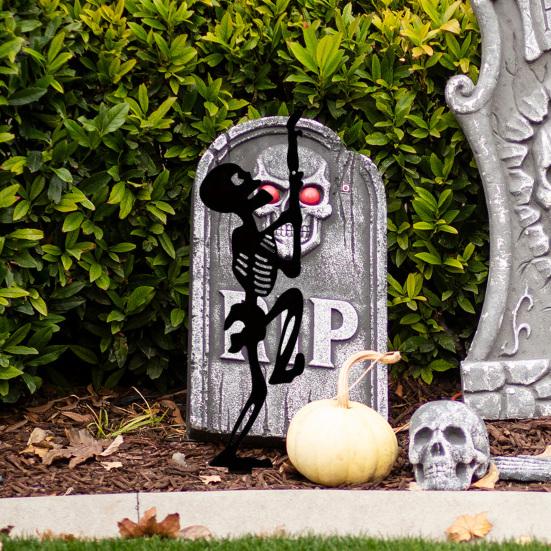 Halloween Skeleton Decorative Garden Stake Weather-proof Metal Outdoor Patio Yard