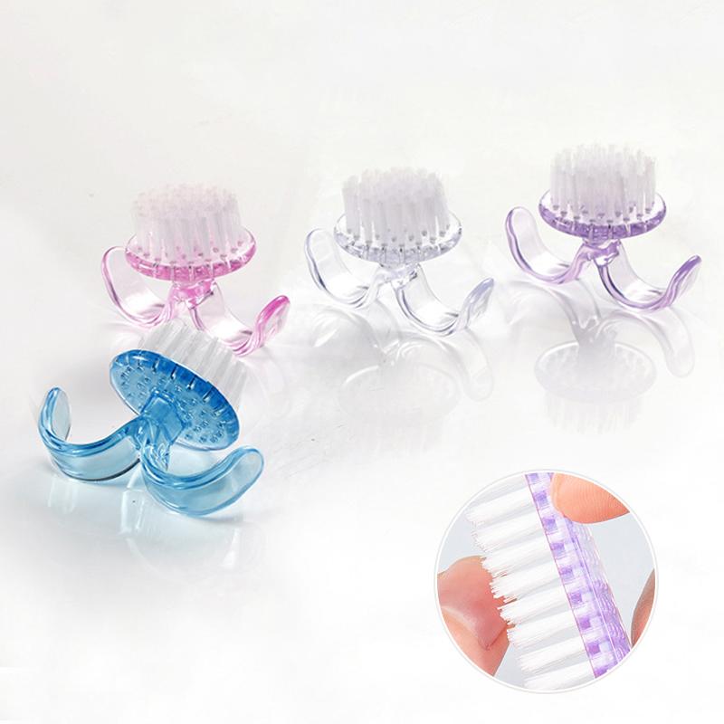 Nail Brush Dust Cleaning Brush Manicure Pedicure Remove Dust Brush Finger Care UV Gel Nail Art Tool Makeup Brush Scrubbing Salon