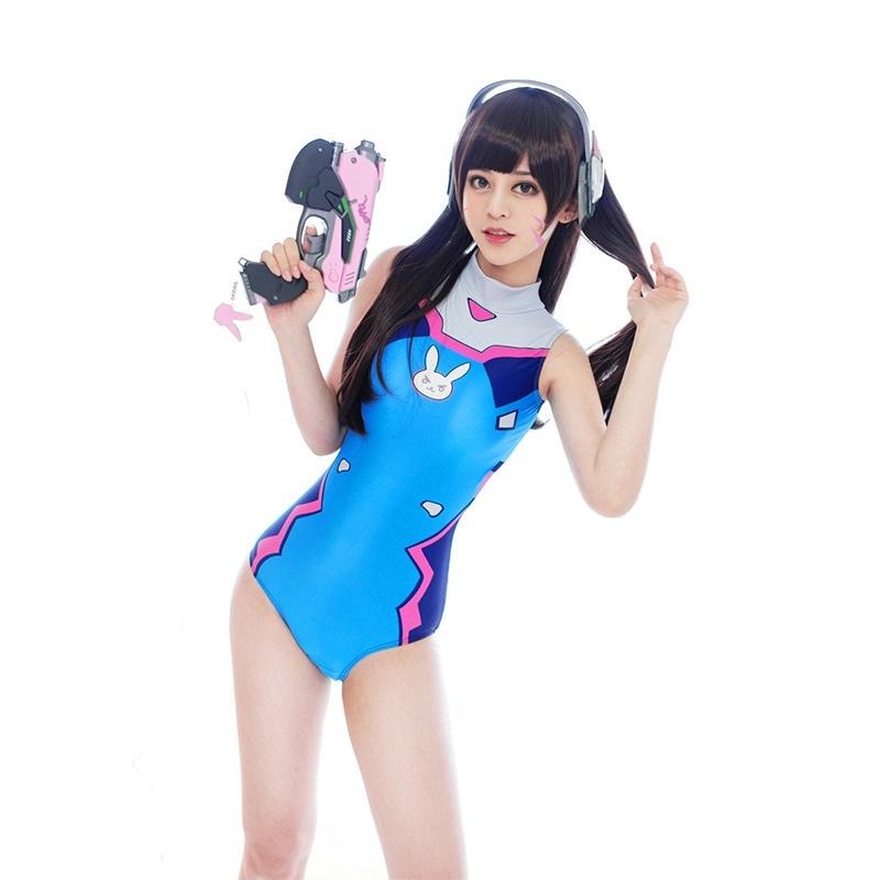 D.vacoscosplay Women's D.vacos Cosplay Swimsuit Overwatch Swimwear Bodysuit