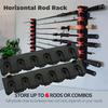 1Set Vertical Horizontal Display Fishing Rod Storage Rack  Fishing Accessory