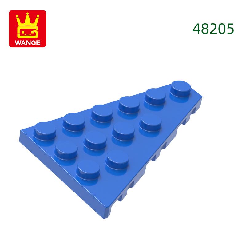 Нетоксичные 50 шт./лот 48205 4x6 Клин Правая пластина Строительные блоки Moc Классические аксессуары Совместимые с Кирпичными игрушками Подарочная коробка для детей