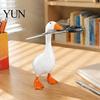Unique Birthday Gifts Magnetic Goose Key Holder, Resin Statue for Entryway Decor, Cute Animal Practical Organizer Desktop Ornament with Mouth