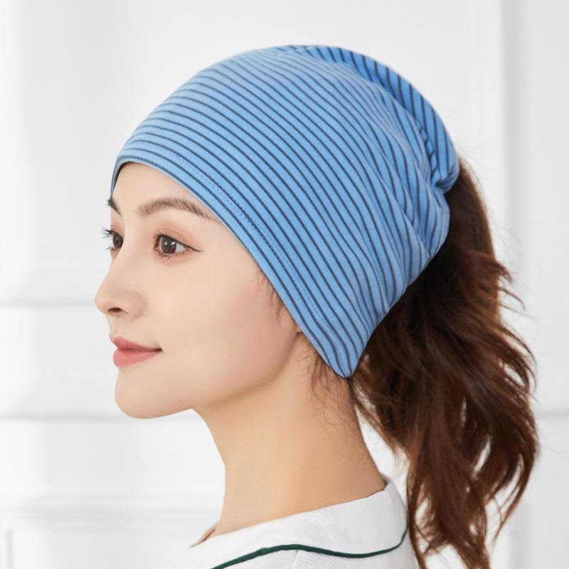 2025 Four Seasons Striped Breathable Maternity Headscarf
