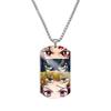 Tanjiro Nezuko Inosuke Zuhira Stainless Steel Color Printed Necklace Collection Holiday Gifts