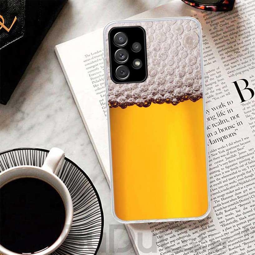 World Beers Alcohol Summer Bubble Cover For Samsung Galaxy A51 A50 A71 A70 Phone Case A21S A31 A41 A10 A20E A30 A40 A01 A11 A6 A