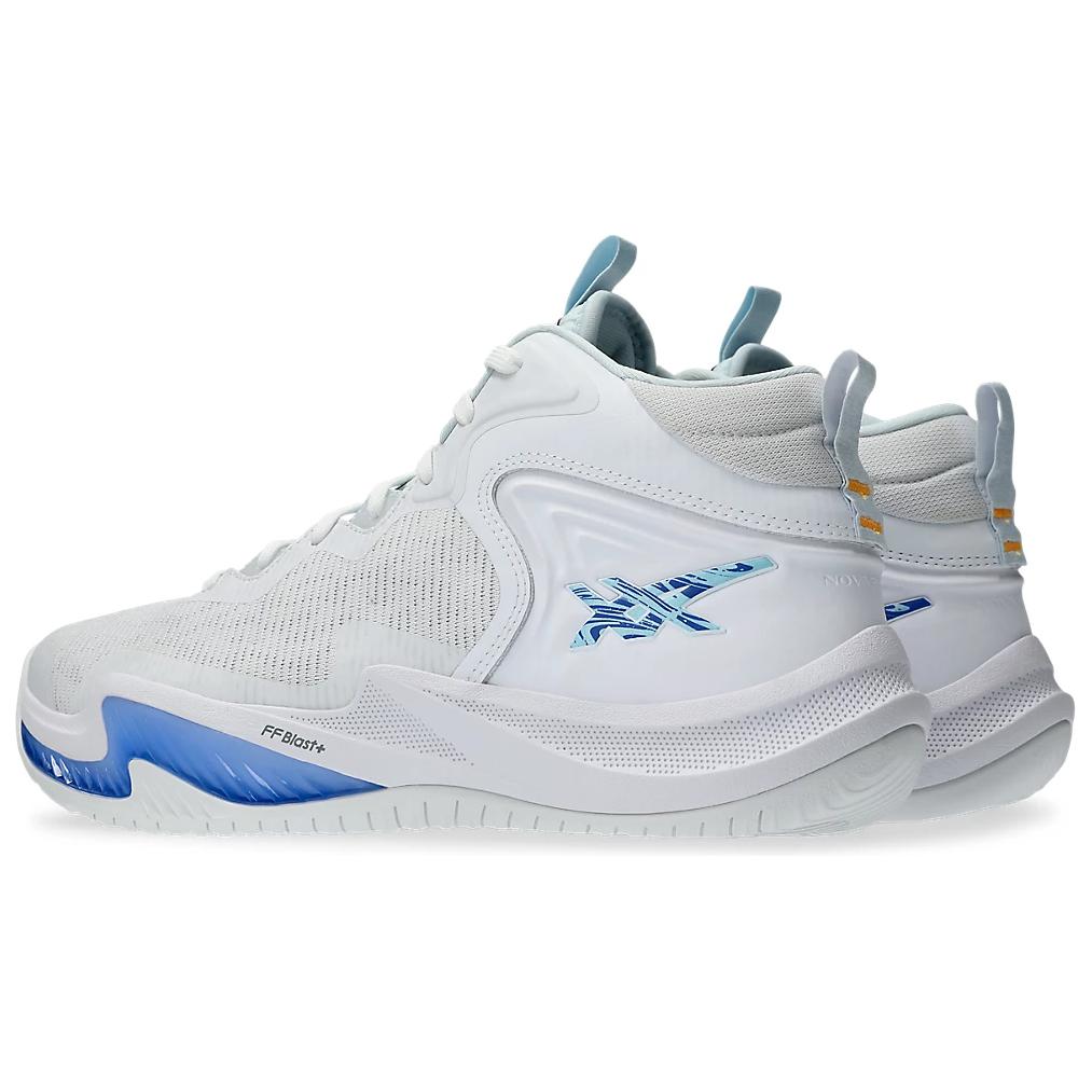 Asics Новые кроссовки для баскетбола средней высоты Nova Surge 3 Мужские кроссовки Белые 1061A048-100
