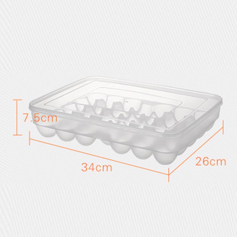 34 Grid Single Layer Egg Box Basket Organizer Plastic Egg Food Container Storage Box Home Kitchen Transparent Case