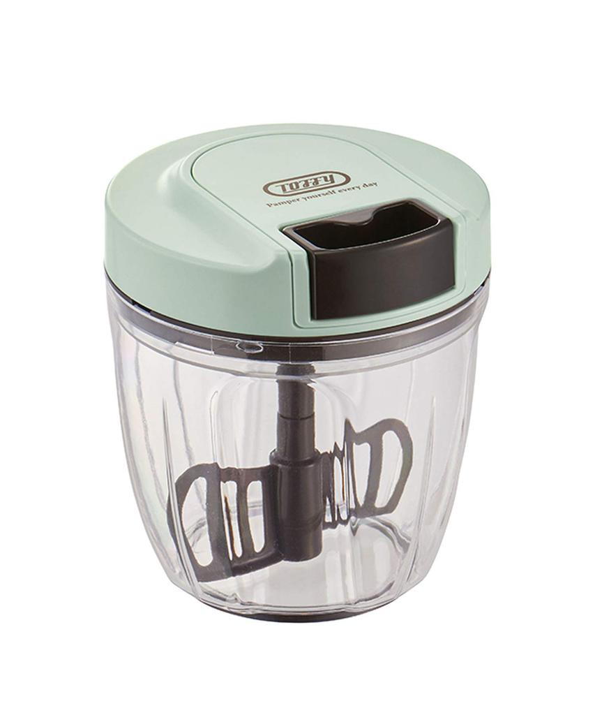 Handy Chopper II Новая модель Не требуется источник питания Ручной кухонный комбайн Измельчитель Измельчитель Блендер Стильный Милый Простой [Toffy] K-HC6 (Бледный