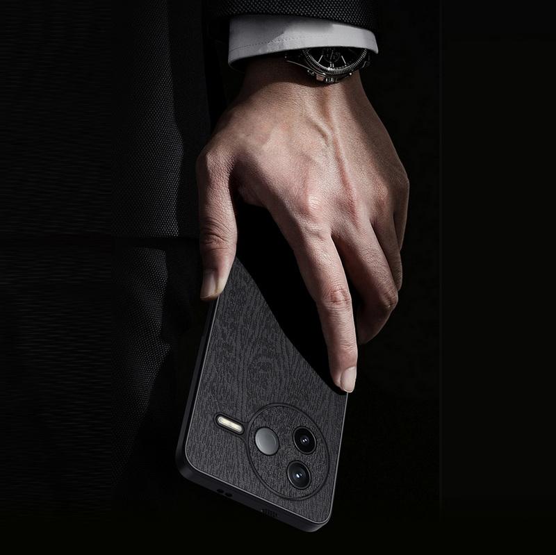 Матовый тонкий чехол для телефона с рисунком дерева для Xiaomi 14T 13T Pro Poco X6 X5 Pro Redmi 14C Note 13 12 11 Pro Роскошная текстура противоударный мягкий бампер из ТПУ