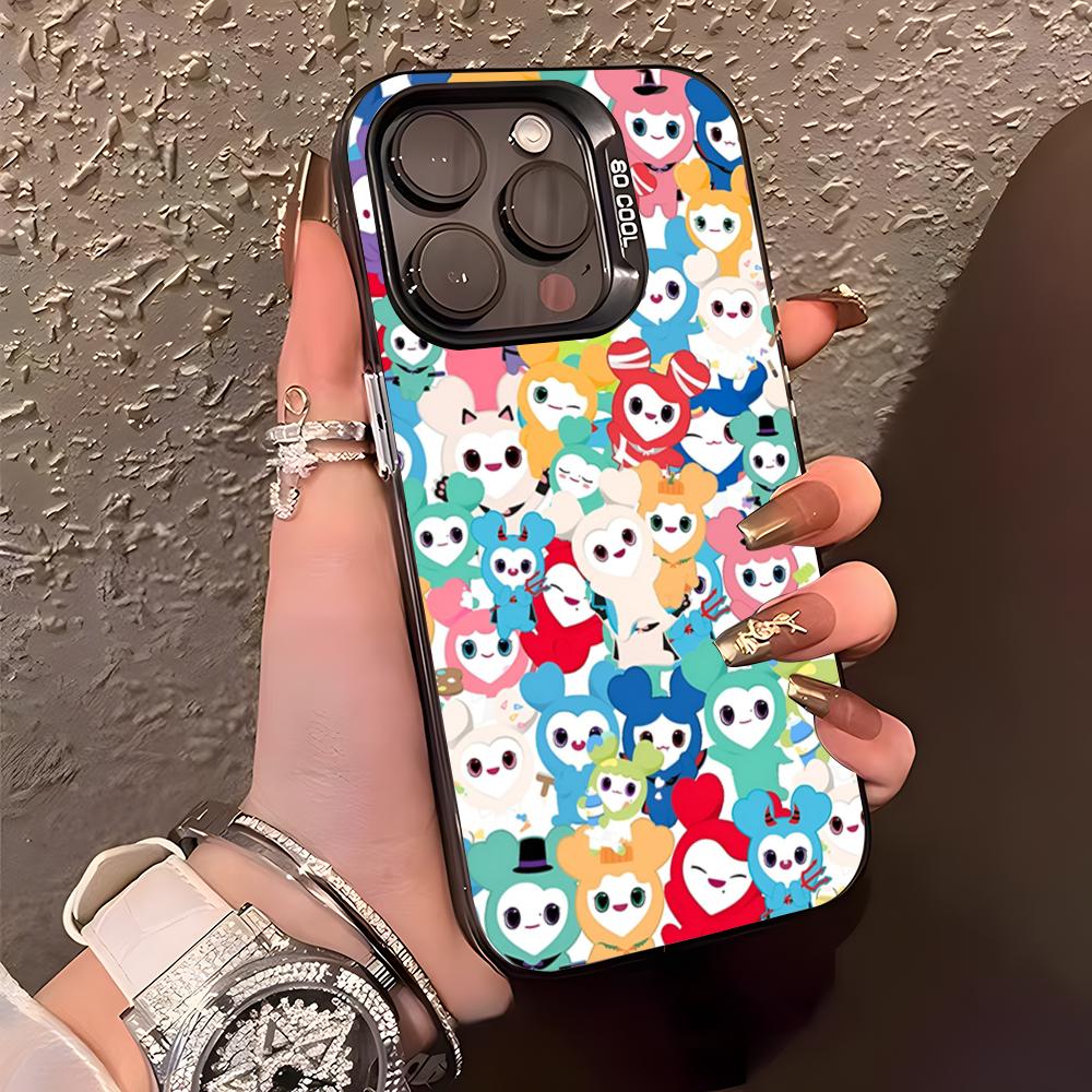 Laburi Twice-Lovelys Phone Case For IPhone17 Air 16 15 14 Plus 13 12 11 Pro XS Max Silver Black Bumper Case