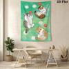 cat mofusand Pattern Home Decor Tapestry, Wall Hanging, Decorative RV Wall Cloth.DGT0925343