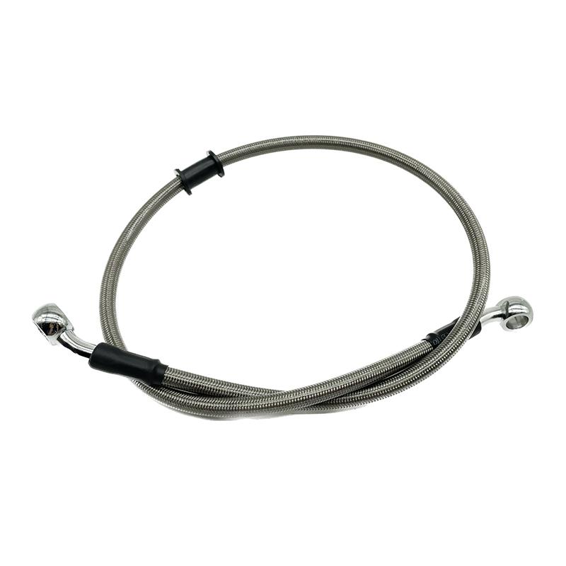 10mm 28 Degree Motorcycle Dirt Bike Braided Line Steel Brake Hose Cable Hydraulic Banjo Pipe 300mm-2200mm for Universal Racing