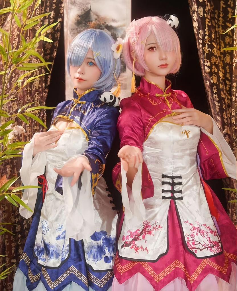 Косплей Рэм Косплей Китайская сценическая школьная вечеринка Китайский размер [Ноу-сацу] Костюм ReZero, Платье, Аниме, Хэллоуин, Наряд, Фестиваль, (Рэм, Платье, M)