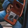 Мягкий кожаный чехол для камеры Wide Instants из ПУ кожи, силиконовые защитные накладки, сумка со съемными ремешками