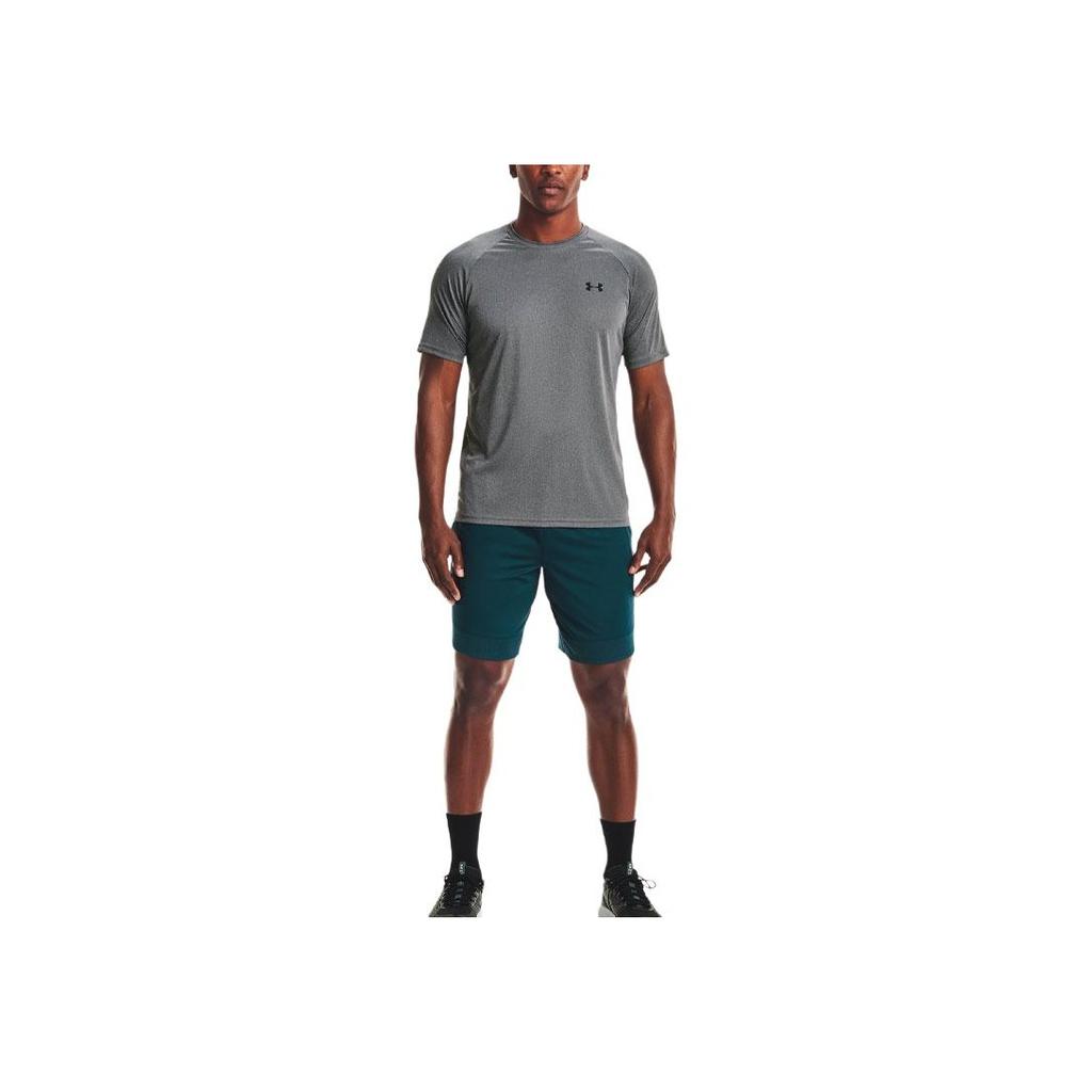 Under Armour Футболка с коротким рукавом и круглым вырезом Velocity Solid Logo, мужские топы, темно-серый цвет 1327965-012
