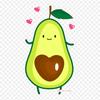 Avocado Cute Avocado Iron On Heat Transfer Printing Vinyl Patches Sticker for Clothes DIY Appliques Washable Patches