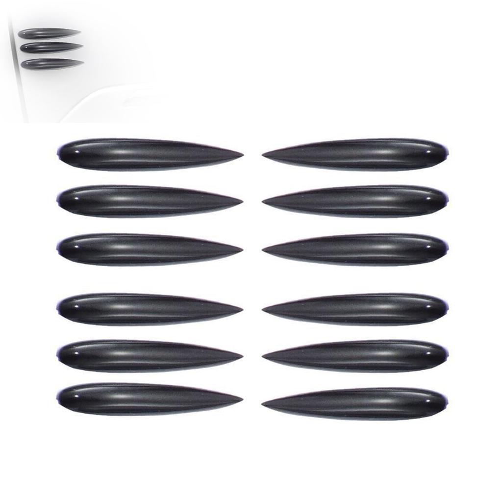 Coehaopike 12pcs Car Universal Clear Flow Aerodynamic Anti-Scratch Wind Noise Reduction Guard Door Edge