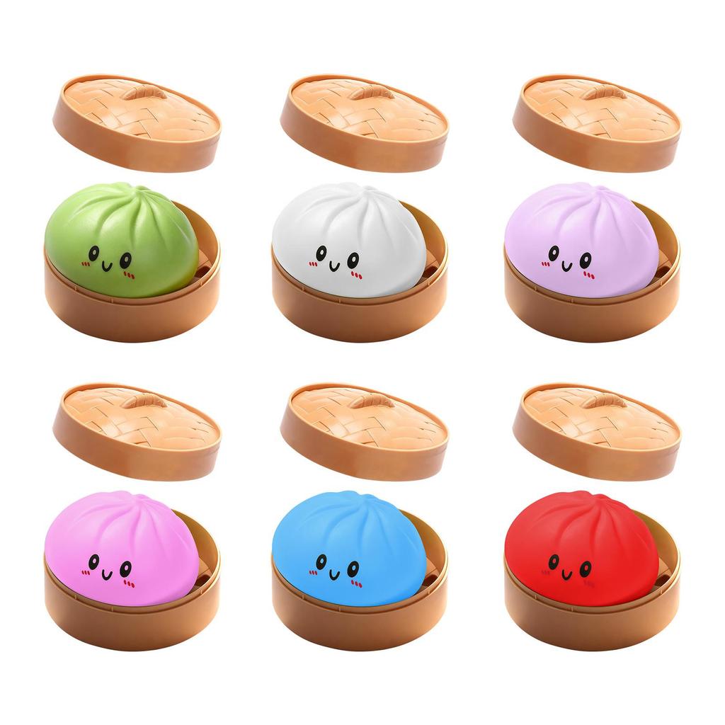 Cute Slow Rebound Baozi Stress Relief Squeeze Toy - Soft, Fun & Portable Office Ornament