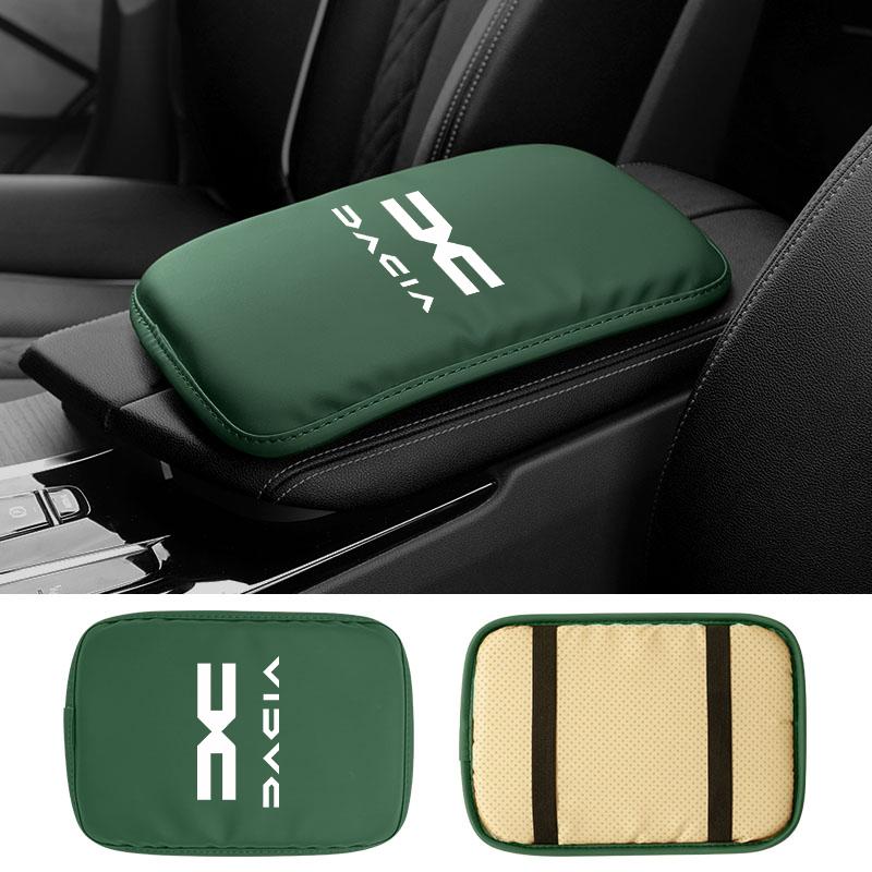 BGS1 Leather Car Armrest Mat Heighten Mat Armrest Protector Cushion For Dacia Duster Logan Sandero Stepway Dokker Lodgy MCV 2019 Spri