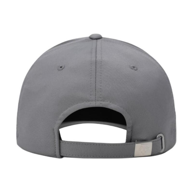DESCENTE Logo Polyester Casual Duckbill Cap Unisex Couple Style Gray 56 peaked Gray S-M