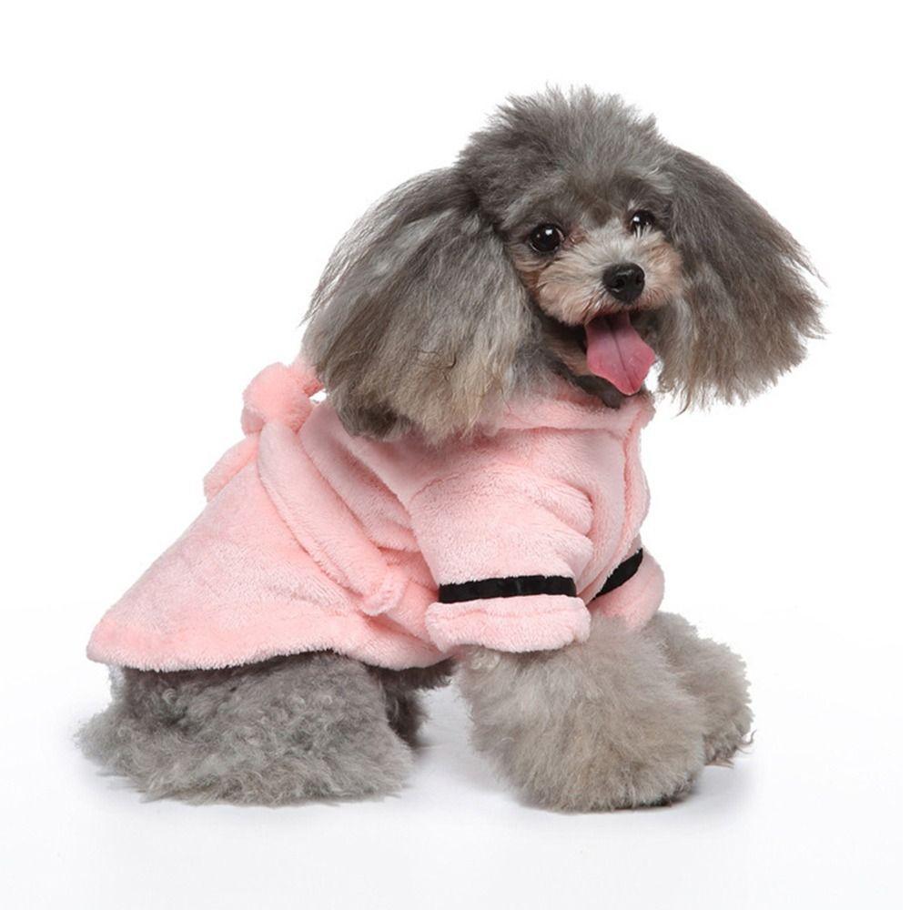 Quick-drying Pet Bath Towels Absorbent Puppy Robe Cute Pet Pajamas  Cat