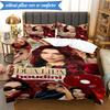 music pop Ayliva Fashion 3pcs K-pop music group Bedding set,Ideal for Bedroom, Dormitory,Including Duvet Cover And 2pcs Pillowcases,Fan gifts