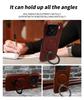 Foldable Bracket Stand Genuine Leather Phone Case For Xiaomi 15T Pro 15pro 14 17 13T 12T 13pro Kickstand Protective Back Shell