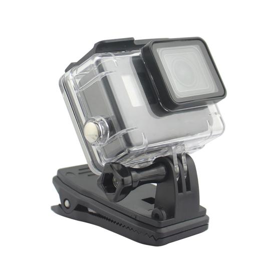 Держатель для экшн-камеры, зажим для рюкзака, вращение на 360 градусов, надежный захват, стабильная поддержка, универсальный зажим для экшн-камеры Gopro Hero4/3+/3/2 для Mountain Dog