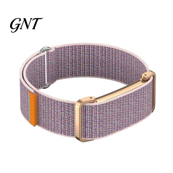 Flexible Nylon Weave Strap for Fitness Band Fitbit Air, Breathable Woven Sport Strap, Adjustable Replacement Comfortable Sleep Daily Use Wristband Men