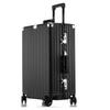 Aluminum-Magnesium Vintage Luggage with Universal Wheels - 20" Carry-On & 24" High-End Case for Women