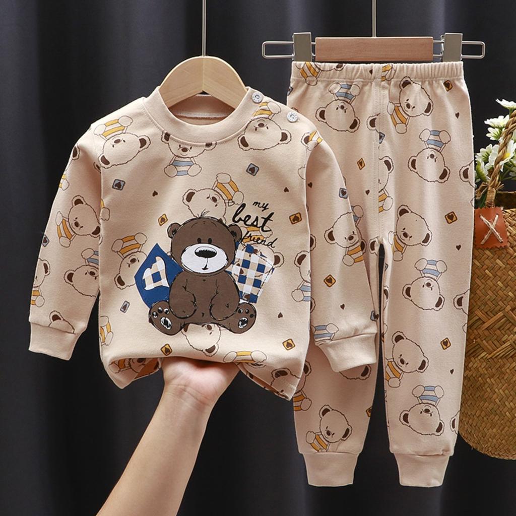 Children's Underwear Set Pure Cotton New Boys' Home Clothes Baby's All Cotton Warm Girls' Autumn Clothes Autumn Pants Children's Clothes
