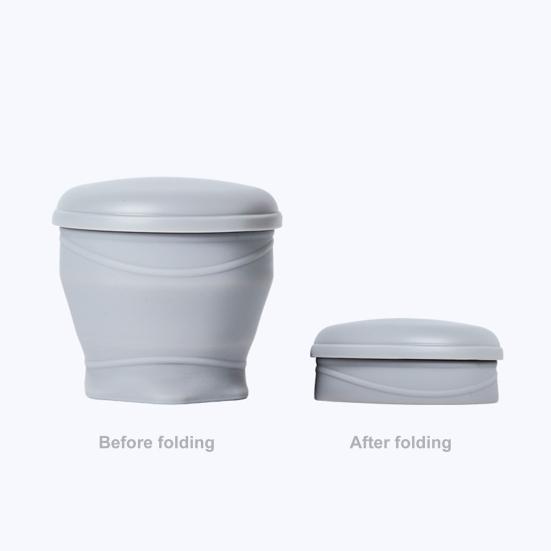 Складной силиконовый стакан для воды со шнурком 180 мл, многоразовая портативная кружка для питья, широкогорлая, легкая, складная емкость для питья