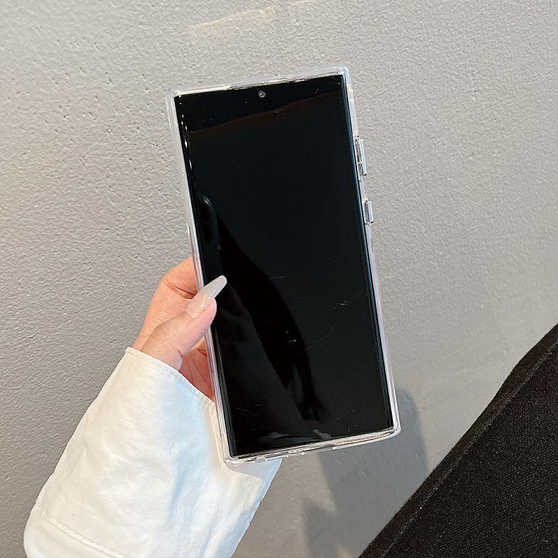 Чехол для телефона с мультяшным персонажем для Samsung S24ultra-прозрачный акриловый жесткий противоударный креативный чехол для Samsung S24/S23/S22/S21/Ultra/Plus