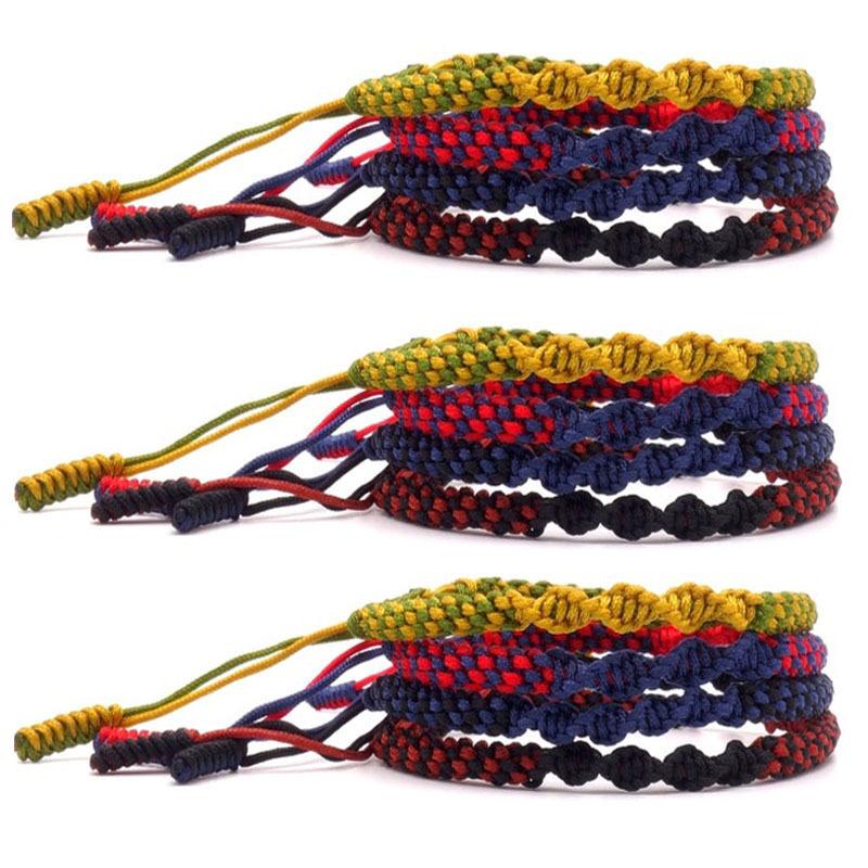 Charm Rope Bracelet Women Handmade Knots Braided Bracelets & Bangles Friendship Fashion Accessories Jewelry Girls