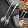 Environmental Outdoor Camping Fork Portable Light Titanium Cookware  Outdoor Tool