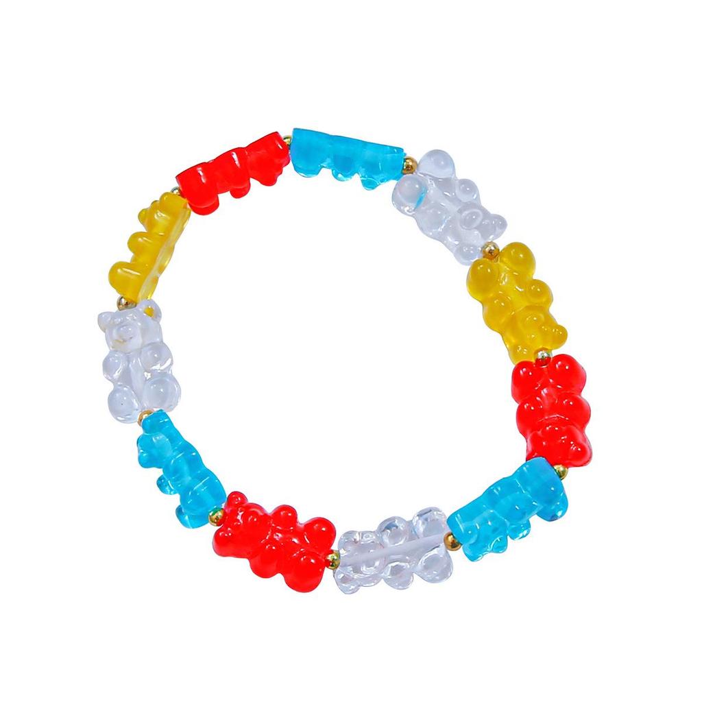 Смола конфетного цвета Медведь DIY Ювелирные аксессуары: Браслет, Серьга, Подвески для брелка