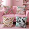 Птицы Бабочки Цветы Наволочка с принтом наволочка гостиная диван подушка чехол спальня комната декор