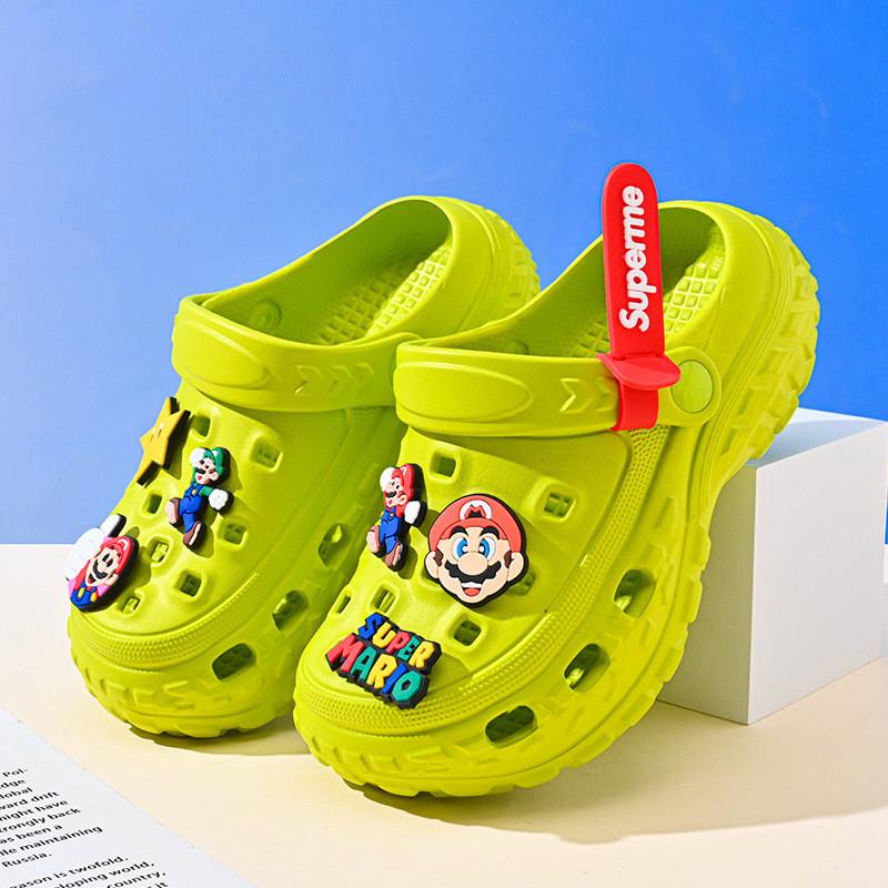 Летние детские мультяшные ЭВА клоги для мальчиков и девочек, дышащие, нескользящие, пляжная обувь различных цветов и размеров для активного отдыха