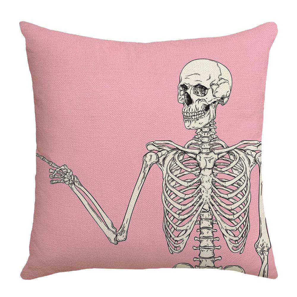 Halloween Undead Decorative Pillow Skull Pillow Cover Living Room Decorative Sofa Bedroom Pillow Bedside Pillow Cover