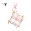 Bag Charm with Keyring Fermented Bean Curd Plush Keychain, Fluffy Doufu Keyring, Backpack Handbag Purse Decoration Accessories