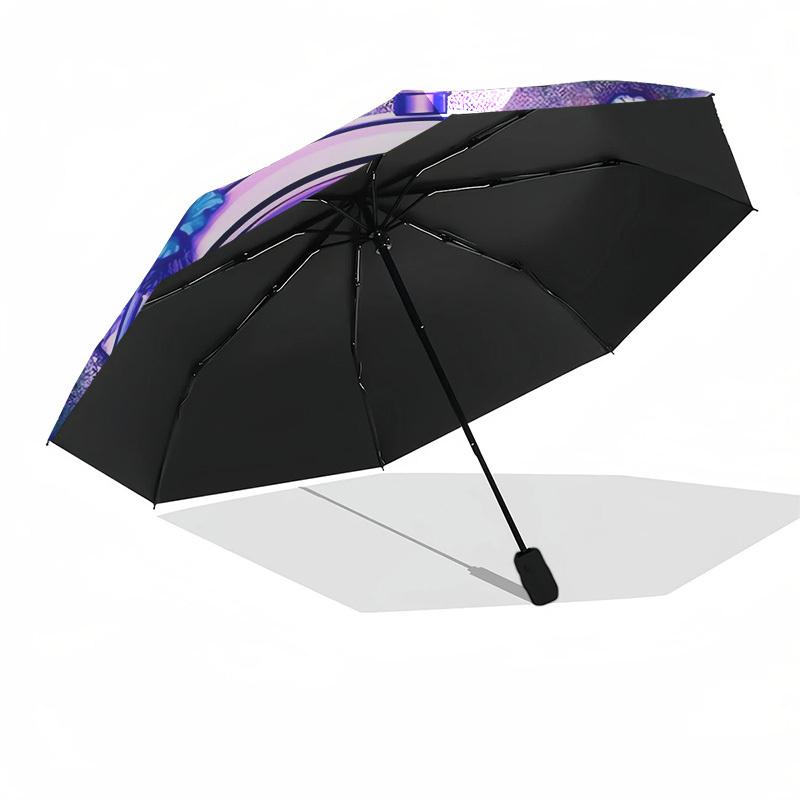 1pc Butterfly Timepiece Fantasy Umbrella with Plastic Handle,Suitable for All Seasons Home Travel Outdoor UmbrellaDD355