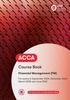 The ACCA Financial Management : Workbook Book