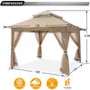 ABCCANOPY One Touch Tarp Tent 3мx3м с центральным замком, 4 боковыми простынями, сетчатым экраном, москитной сеткой, репеллентом от насекомых, защитой от насекомых, большой легкой палаткой