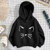 Весна/Осень 2026 Корейский Стиль Девочки Принт Спущенное Плечо Тонкая Худи