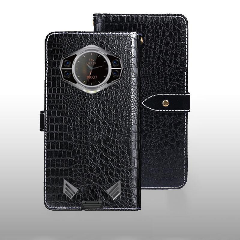 Применимый кожаный чехол-книжка DOOGEE S111 1G Business для телефона Doug S111X с отделением для карт S111 Plus