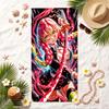 Demon Slayer Soft Beach Towel Stylish Beach Pool Towel for Summer Seaside Vacation Travel
