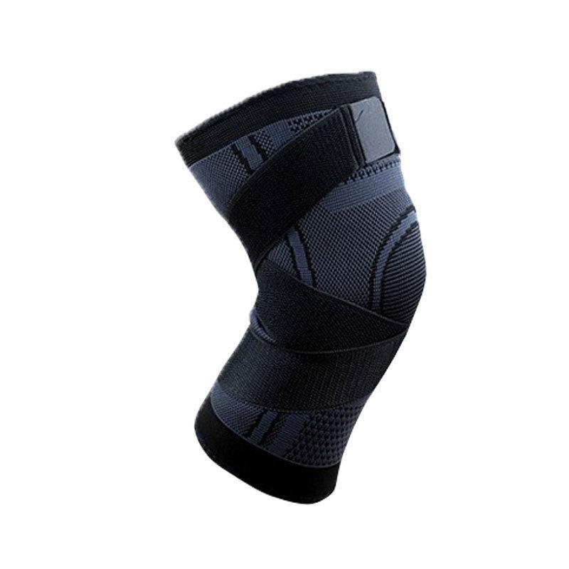 Knitted Strap Sports Knee Pads for Men and Women Wrapped and Pressurized Cycling Basketball Anti Collision Running Sports Knee Pads