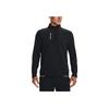 Under Armour Solid Color Letter Print Half-Zip Long Sleeve Sweatshirt Men Tops Black 1373409-001