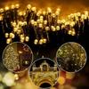 Led Solar String Lights Outdoor Solar Christmas Lights 8 Modes Twinkle Fairy Lights for Xmas Tree Garden Wedding Decoration