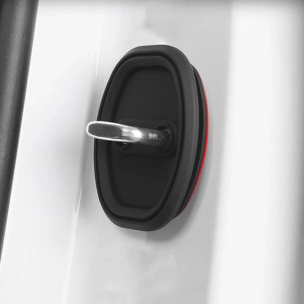 4/8/12 шт. защитная крышка дверной защелки автомобиля, силиконовая крышка дверной ручки, защитный стопор дверных замков автомобиля, защита от столкновений